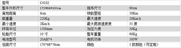 电动红寺堡尘推车C4102